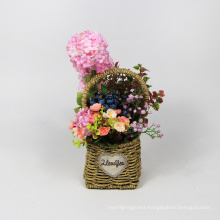 Popular factory price hanging flowers basket for home decoration